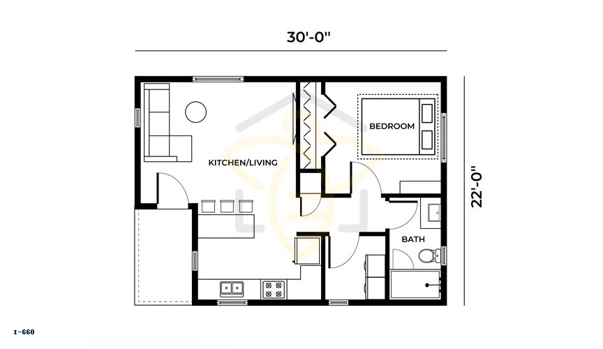 I-660 2D Floor Plan
