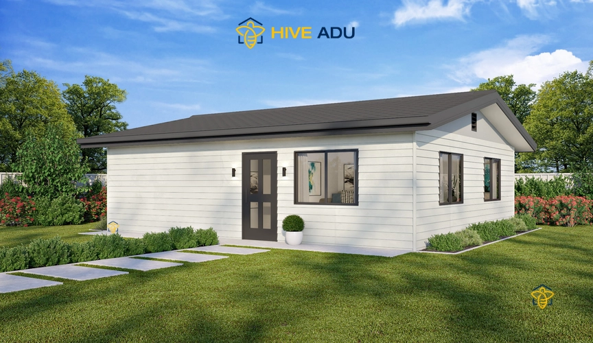 Detached accessory dwelling unit with modern exterior design